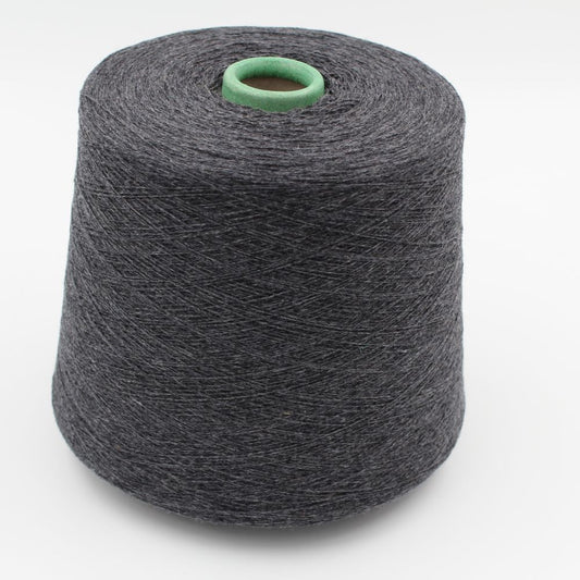 Filato 2/27 100% Cashmere per macchina 12 colore grigio scuro rocca 490 gr