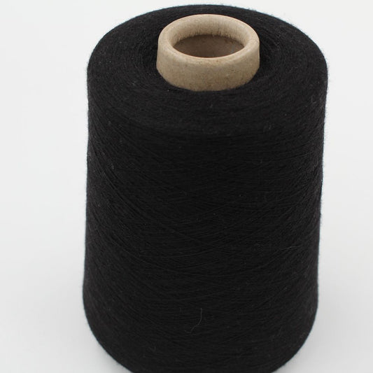 EVIANCONFORT Wool yarn nm. 27500 black color cones 540 gr