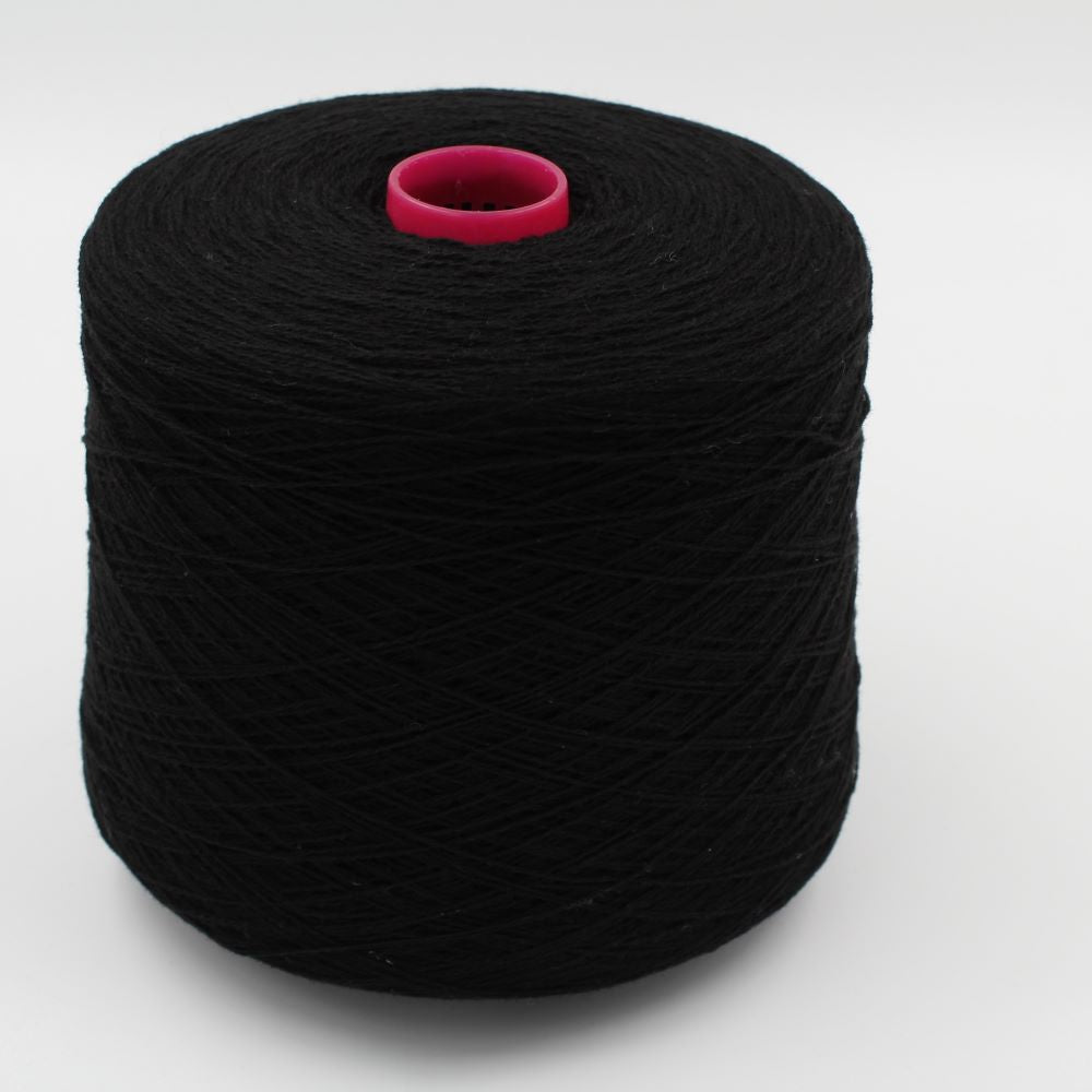Cashmere 100% nm 2/14 colore nero rocche 490 gr