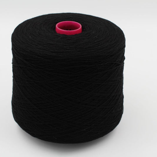 Cashmere 100% nm 2/14 colore nero rocche 490 gr