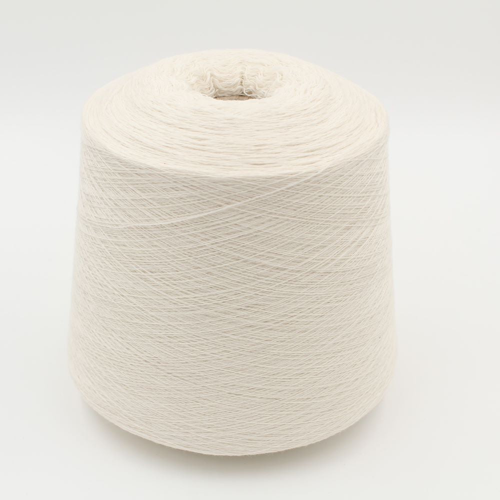 Filato da macchina 2/30 70% merino extrafine 30% cashmere colore bianco naturale rocca 600 gr