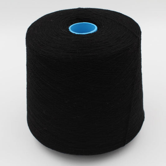 2/28 70% merino extrafine 30% cashmere colore nero rocca 560 gr