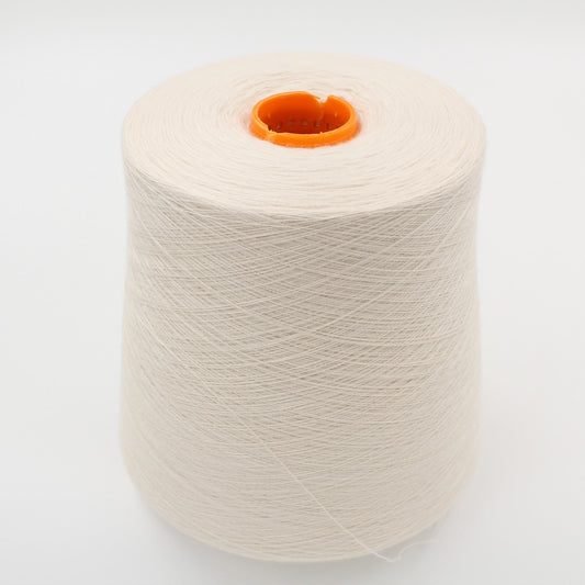 Yarn 100% Cashmere nm 2/48 worsted white cone 530 gr