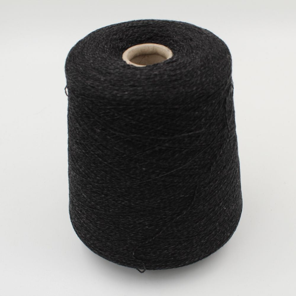 100% cashmere yarn nm 9800 anthracite melange cones 680 gr