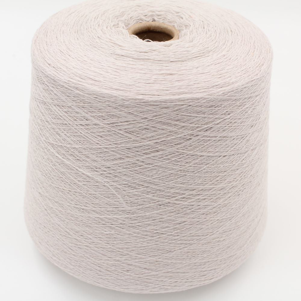 Machine spun yarn 2/30 70% extrafine merino 30% cashmere light beige color cone 550 gr