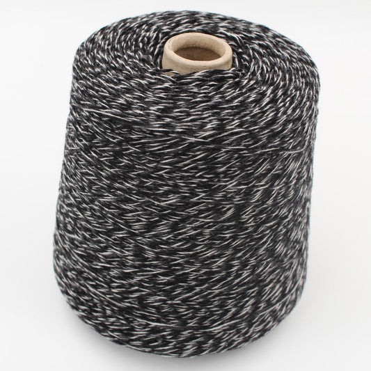 100% Cashmere yarn nm. 2800 black mouliné cones 780gr