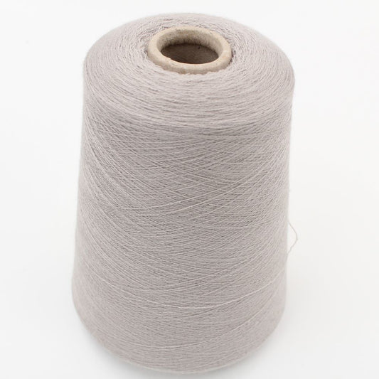 NEW filato 90% cashmere 10% poliammide nm 2/54 pettinato colore grigio chiaro rocca 570 gr