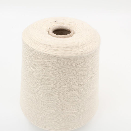 Yarn Cashmere 100% nm. 2/50 natural white color cones 460 gr