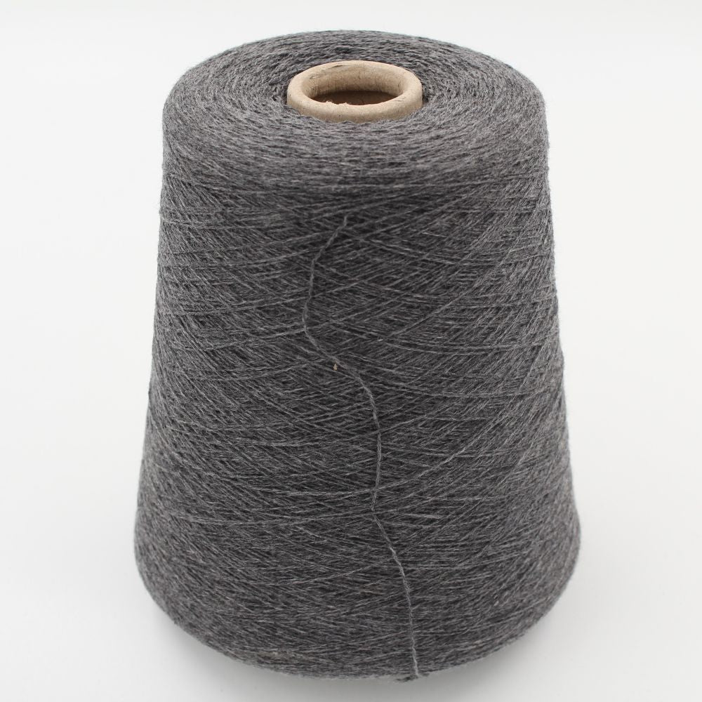 100% cashmere yarn 2/26 medium grey color cones 470 gr