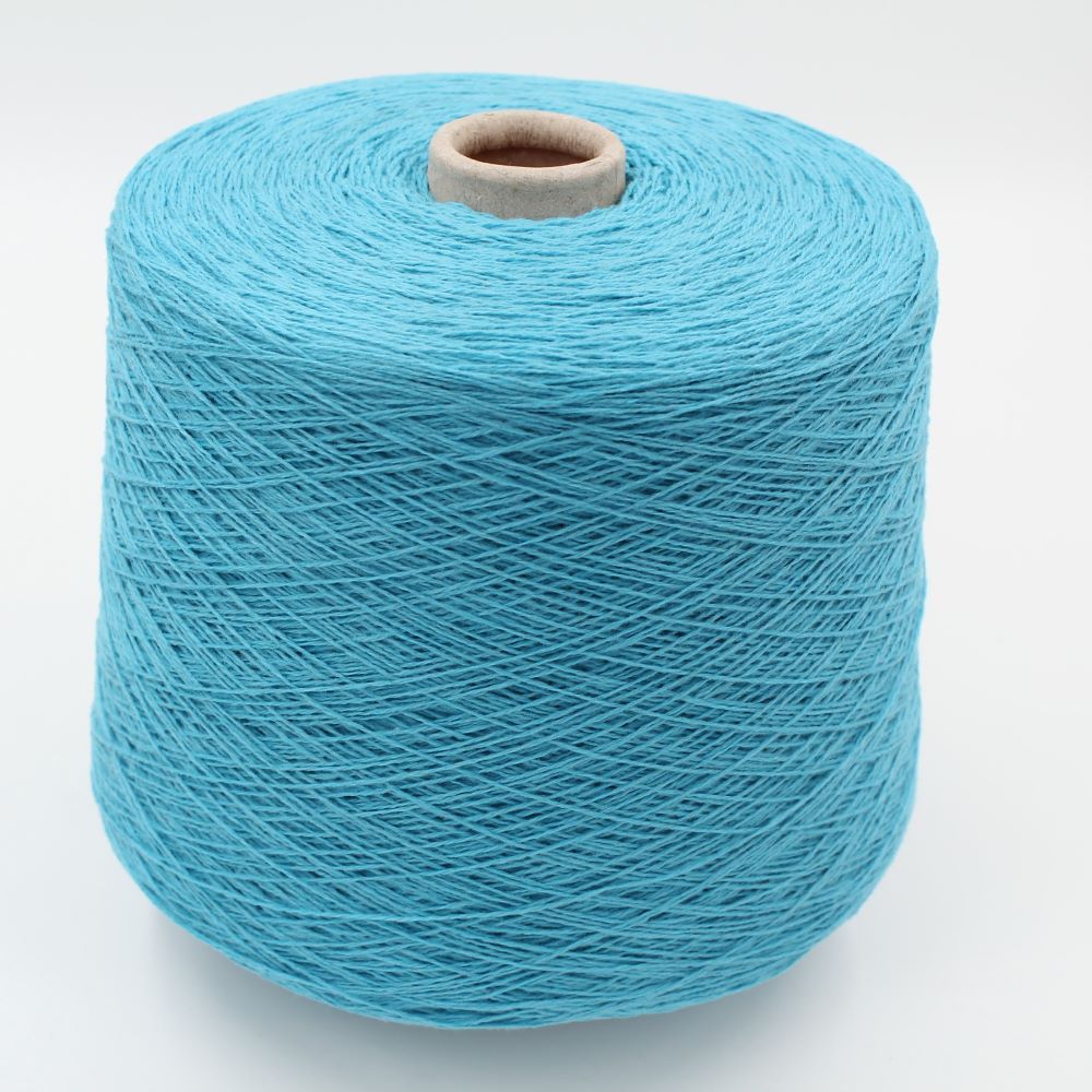 ALTER-ECO filato 97% cashmere 3% lana merino nm 2/12 colore celeste rocche 440 gr