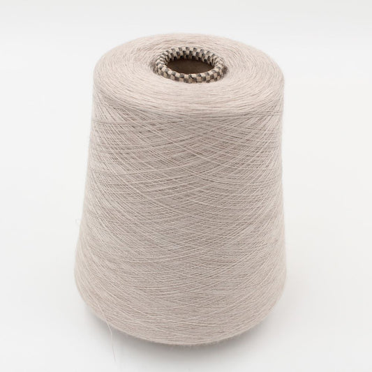JAIPUR Yarn 70% cashmere 30% silk nm 2/56 combed beige color cones 590 gr