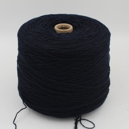 Recycled cashmere yarn nm 3200 blue color cones 540 gr