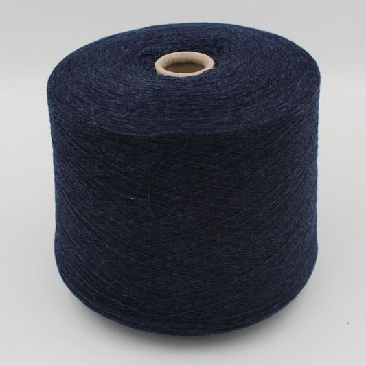 100% superior cashmere yarn, nm 2/26, blue melange color, 490 gr cones