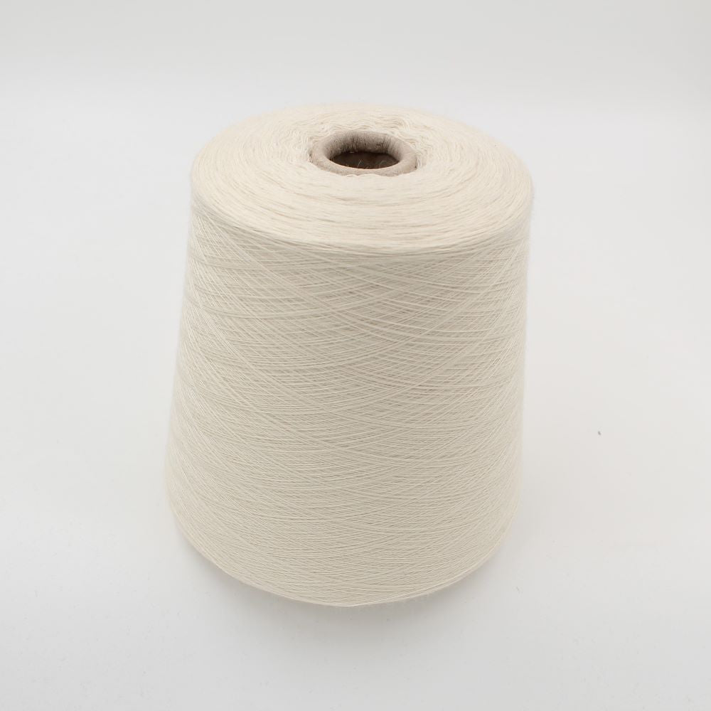 Yarn Cashmere 100% nm. 2/50 white color cones 490 gr