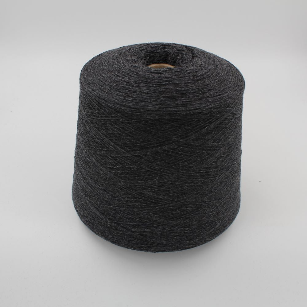 Yarn 30% Cashmere 60% Wool 10% Nylon Nm 2/25 Dark Grey Cones 540g