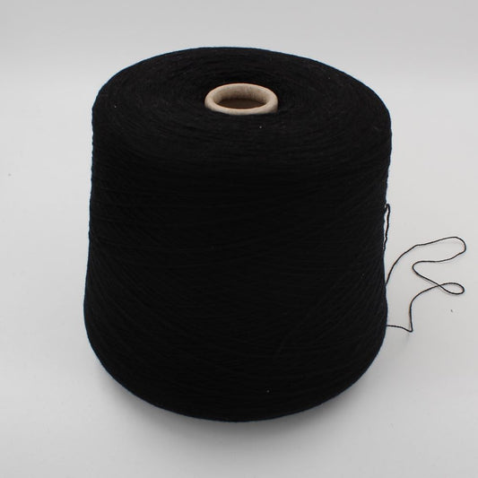 FANTASTIQUE superfine merino yarn 14 micron nm 2/28 black color cones 530 gr