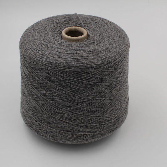 ALTER-ECO yarn 97% cashmere 3% merino wool nm 2/12 medium grey color cones 490 gr