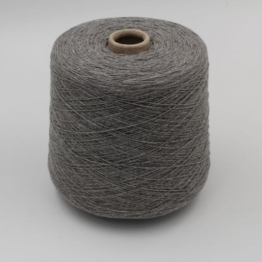 ALTER-ECO yarn 97% cashmere 3% merino wool nm 2/12 medium grey color cones 410 gr