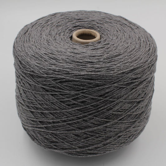 RECORD Yarn cashmere 97% merino 3% nm. 5/12 medium grey color cones 500gr