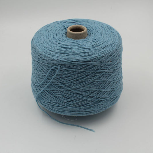 RECORD Yarn cashmere 97% merino 3% nm. 5/12 light blue color cones 460gr