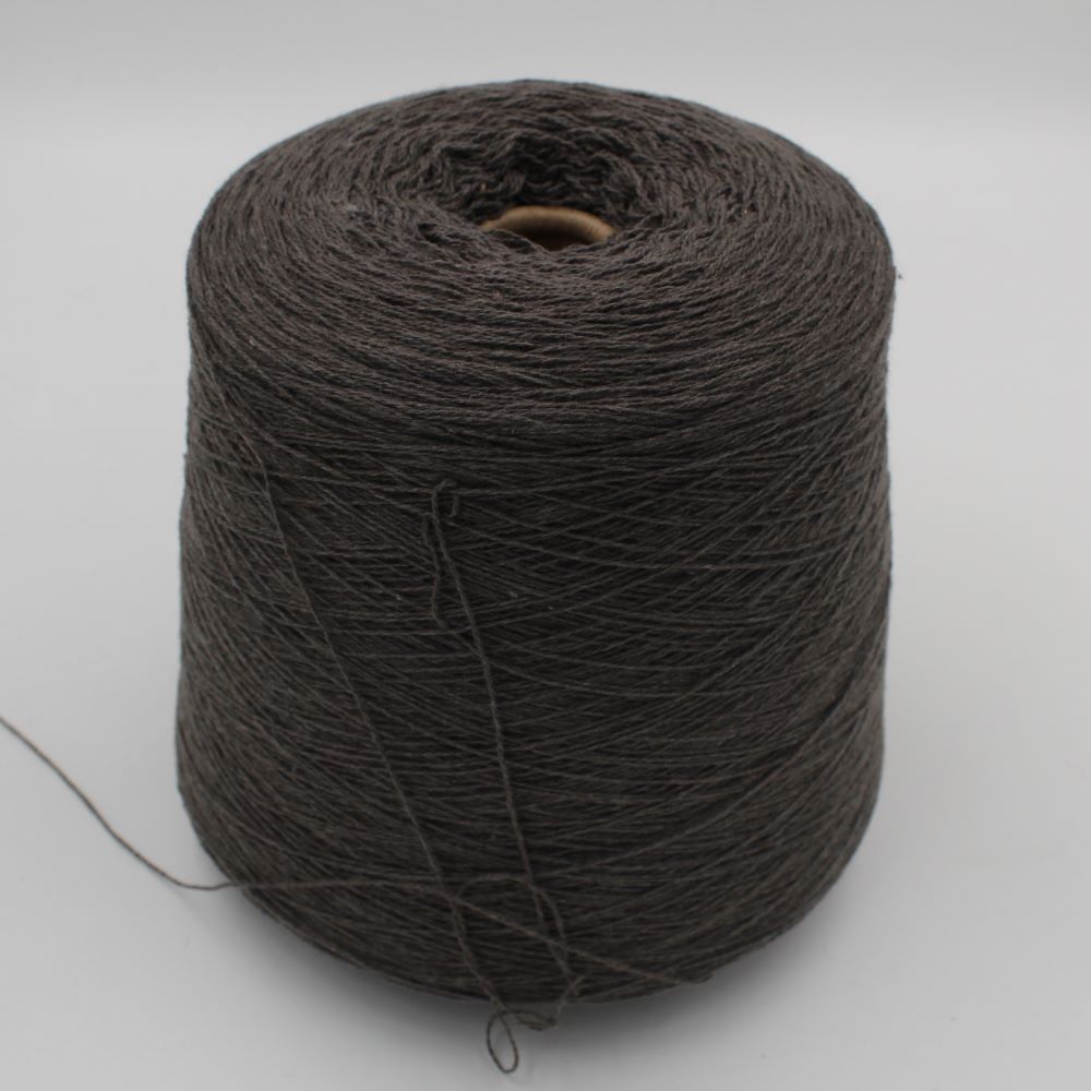 ALTER-ECO yarn 97% cashmere 3% merino wool nm 2/12 dark grey cones 550 gr