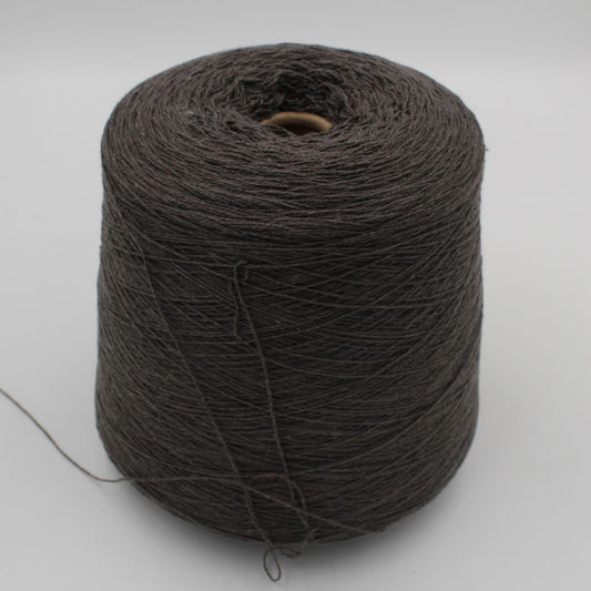 ALTER-ECO yarn 97% cashmere 3% merino wool nm 2/12 dark grey cones 550 gr