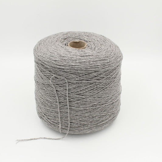 100% recycled cashmere yarn nm 3200 pearl grey colour cones 500 gr