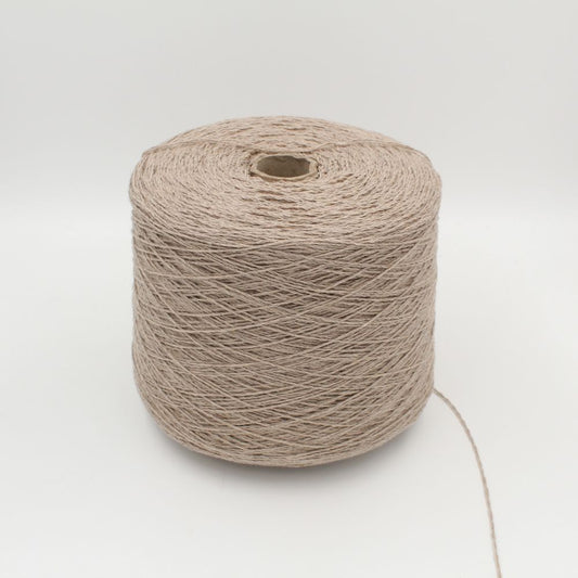 Recycled cashmere yarn 100% nm 3200 natural brown color 500 gr cones