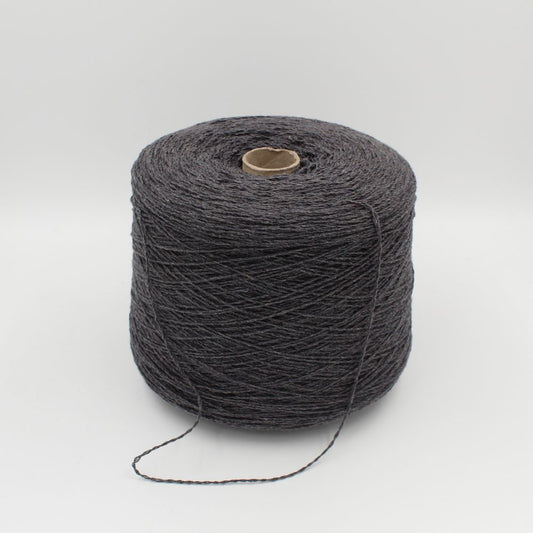 100% recycled cashmere yarn nm 3200 medium grey colour 500 gr cones