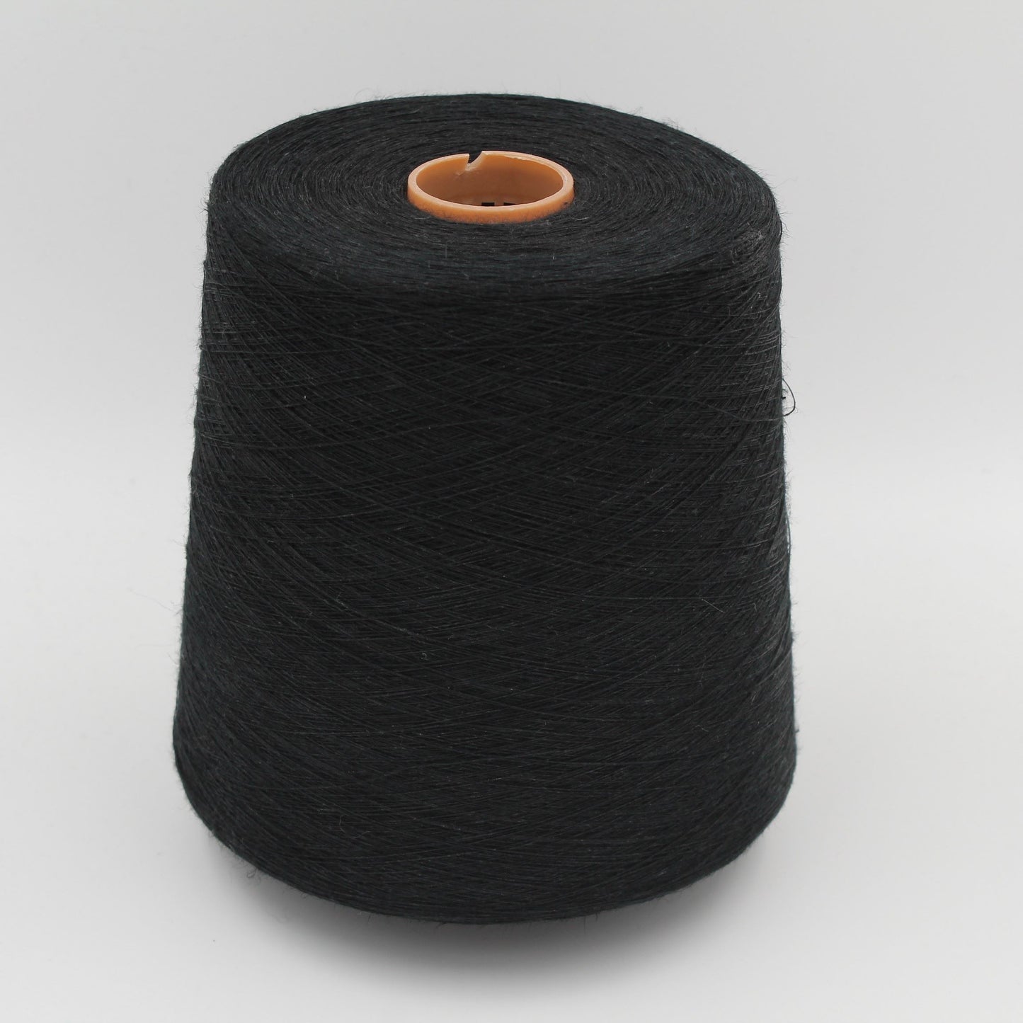 Yarn 100% Linen nm 18500 black color cones 480gr