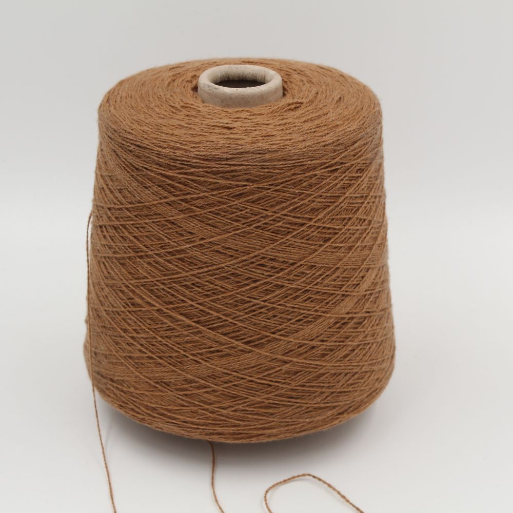 ALTER-ECO yarn 97% cashmere 3% merino wool nm 2/12 camel color cones 660gr