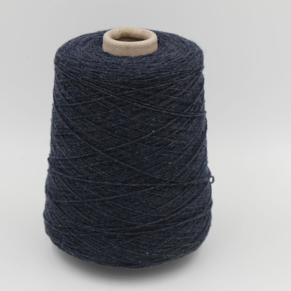 ALTER-ECO yarn 97% cashmere 3% merino wool nm 2/12 color blue cones 520gr
