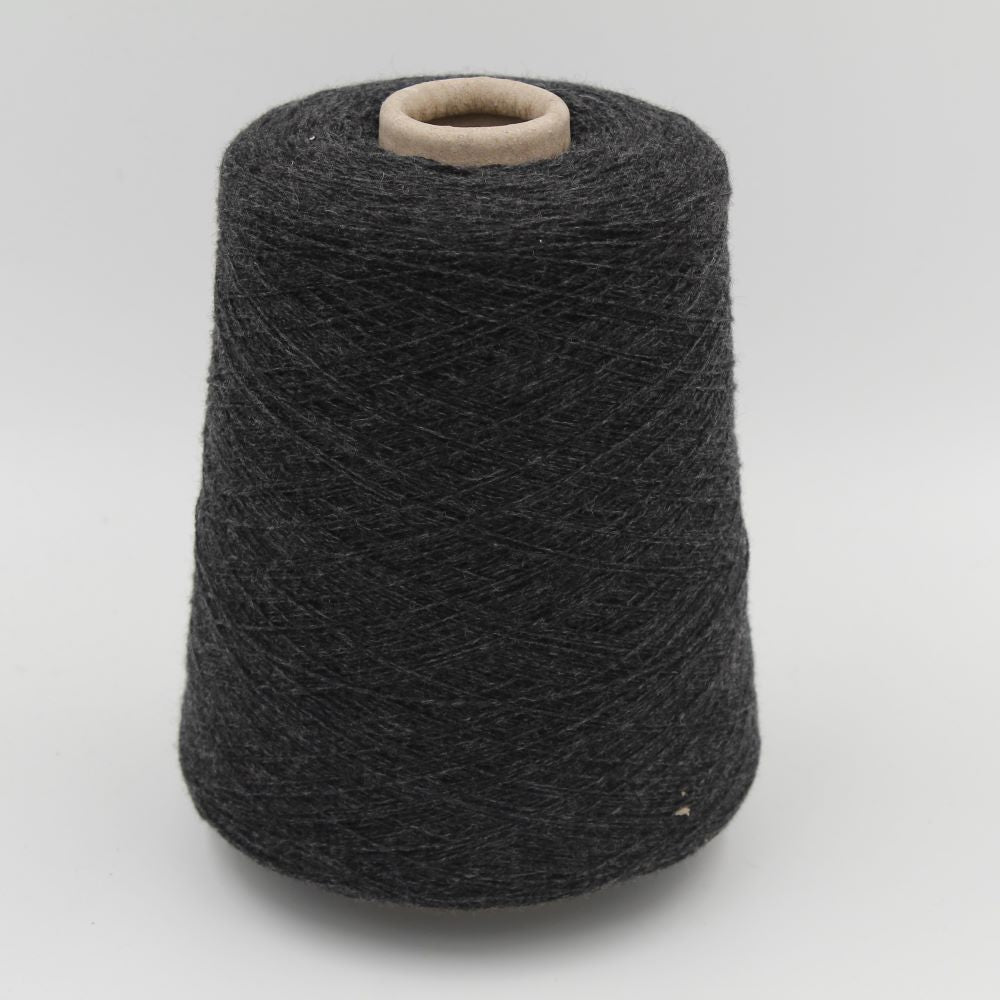 ALTER-ECO yarn 97% cashmere 3% merino wool nm 2/12 anthracite color cones 490gr