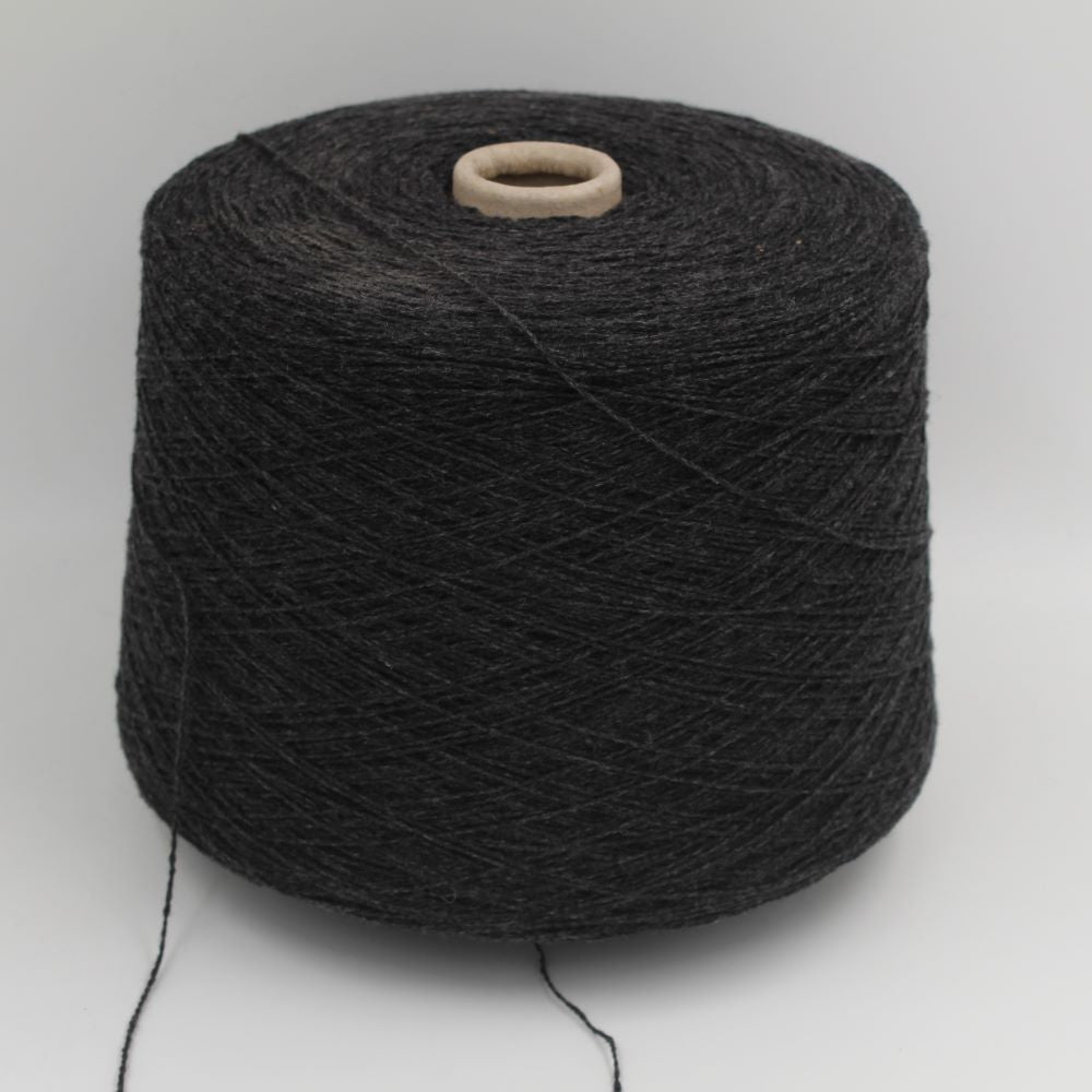 ALTER-ECO yarn 97% cashmere 3% merino wool nm 2/12 anthracite color 400gr cones