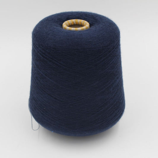 Yarn 100% extrafine merino nm 2/48 dark blue cones 450 gr