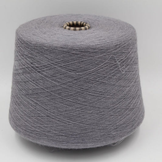 Extra-fine merino yarn nm 2/56 combed light grey color cones 520 gr