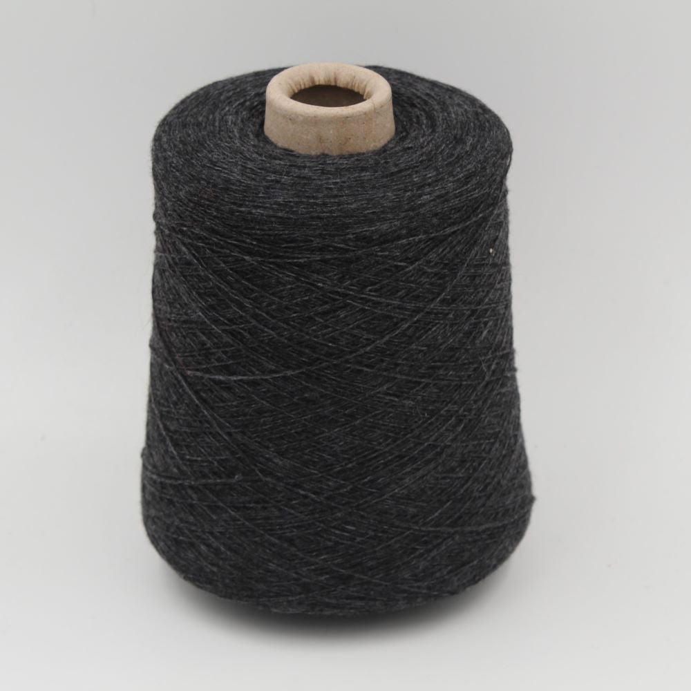 Yarn cashmere 60% polyamide 40% nm 2/28 dark grey cones 470 gr