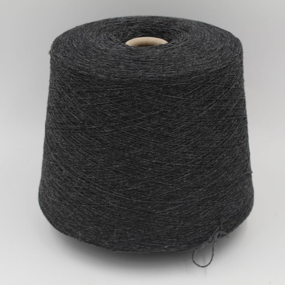 Yarn cashmere 60% polyamide 40% nm 2/28 dark grey cones 720 gr