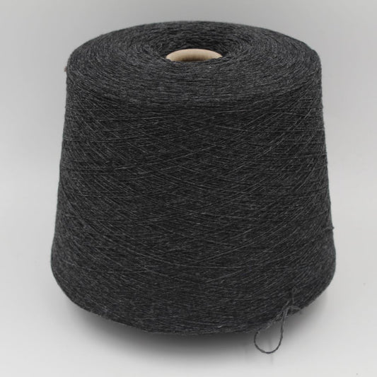 Yarn cashmere 60% polyamide 40% nm 2/28 dark grey cones 720 gr