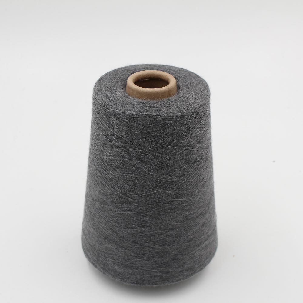 100% Cashmere yarn nm. 2/50 dark gray color cones 490 gr