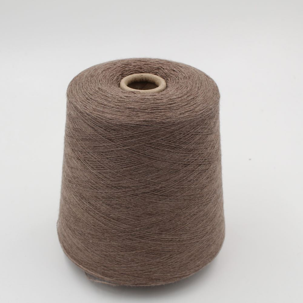 Yarn 100% Wool nm 2/25 dark brown cones 500gr