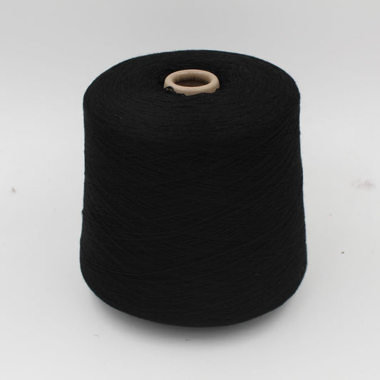 Filato 100% Cashmere nm 2/18 colore nero rocche 500gr