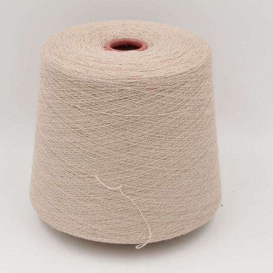 Yarn Nm. 2/28 70% extrafine merino 30% cashmere beige cone 520gr