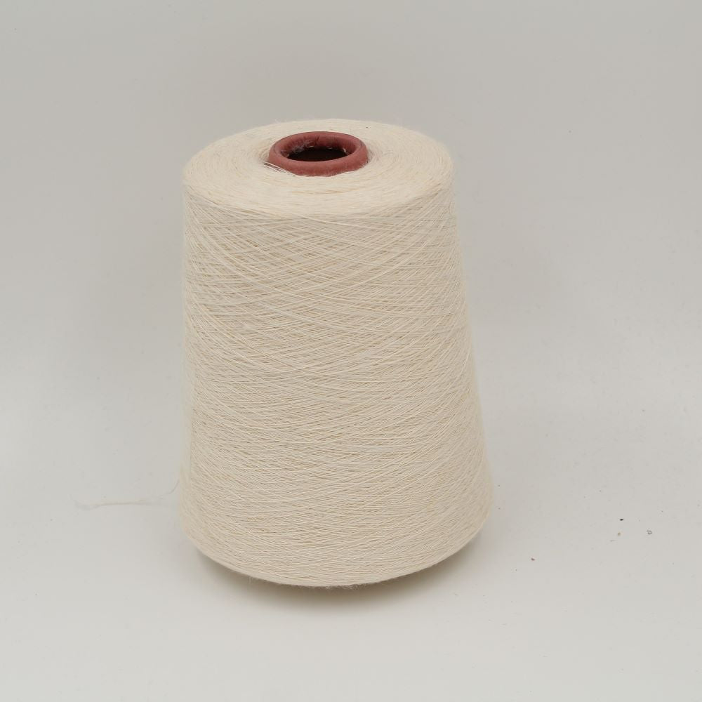 100% Linen yarn nm.18000 Color white cones 530gr