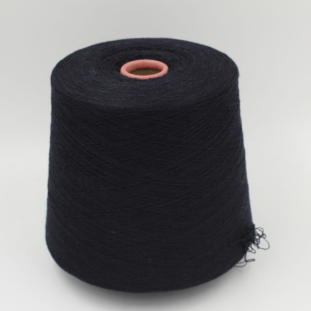 Yarn 60% Wool 20% Cashmere 20% Silk nm 2/32 blue color cones 500gr