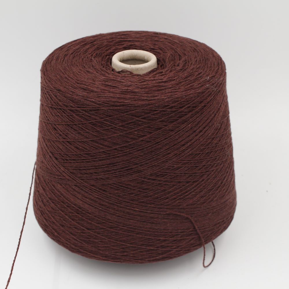 100% Cashmere yarn nm 3/36 brown color cones 530gr
