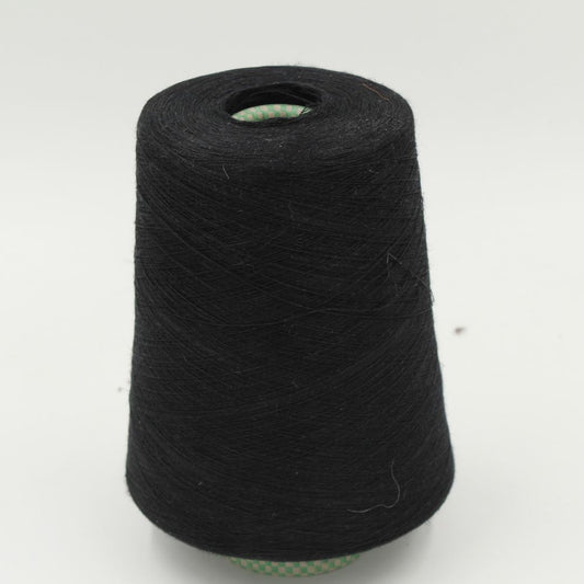 LINOCASH Filato 65% Lino 35% Cashmere nm 2/52 colore nero rocche 550gr