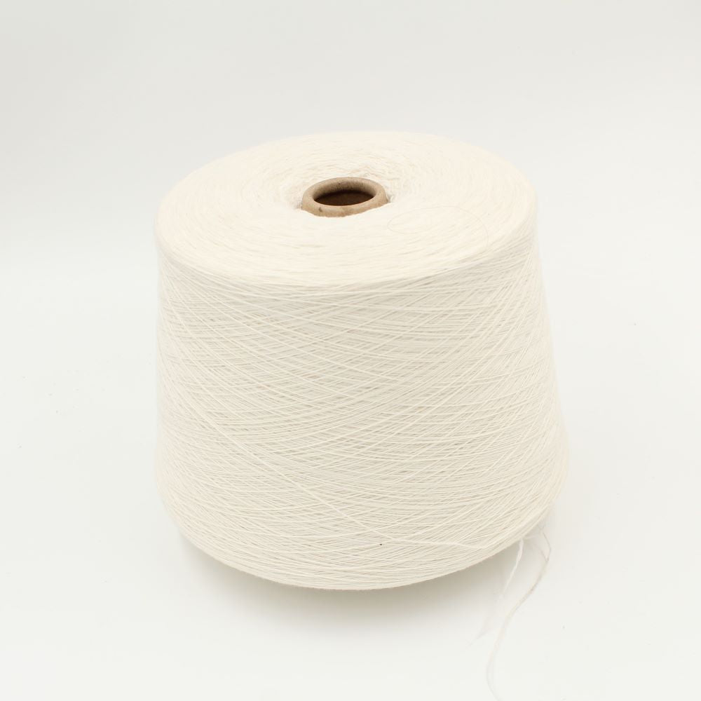 Yarn 60% Cashmere 40% Polyamide nm 2/28 white color cones 500gr