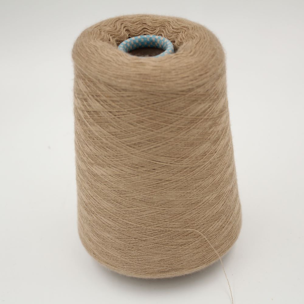 JAIPUR Yarn cashmere 70% silk 30% nm 2/56 combed beige color cones 490 gr