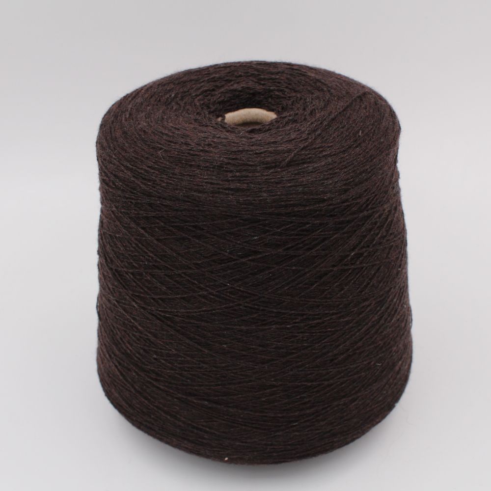 100% Cashmere nm 2/14 dark brown color cones 520 gr
